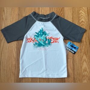 Joe Boxer Boys Swim Rashguard - Surfing Graphic - Size S (8)